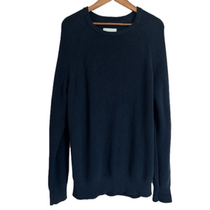 American Eagle Navy Crew Neck Knit Sweater Men’s Large